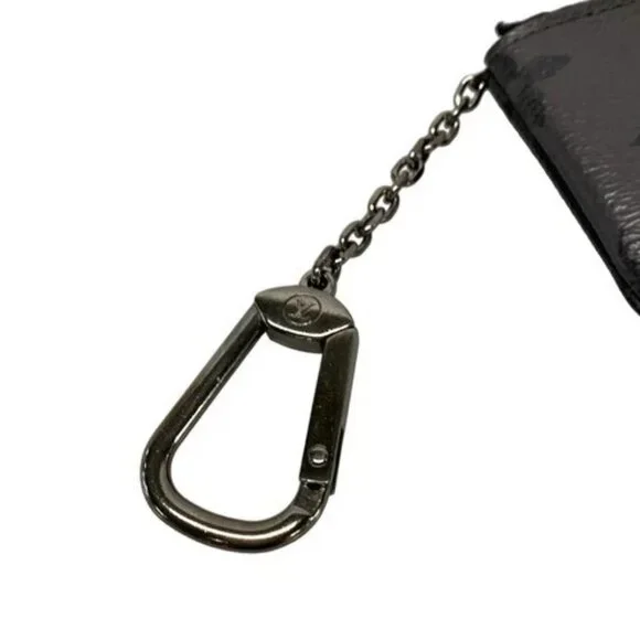 LOUIS VUITTON Pochette Cle M80905 Monogram Eclipse Reverse CT3272 Coin Case - Picture 5 of 6